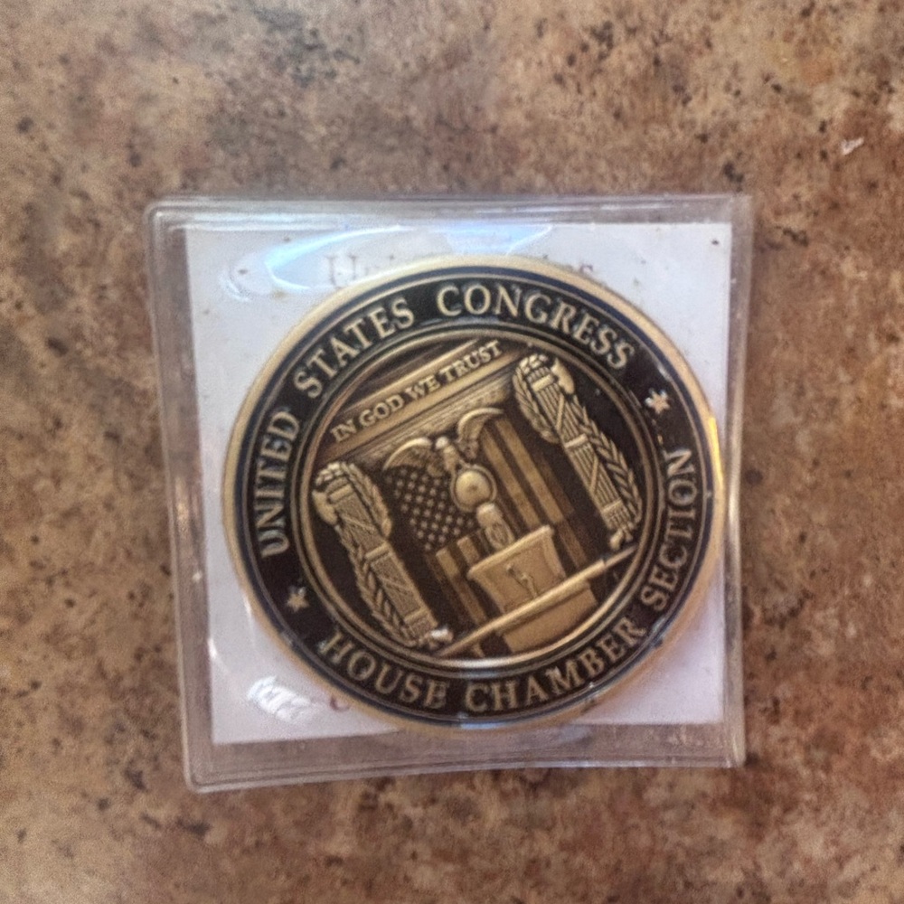 Challenge coin United States Congress Commemorative Coin - Gold and Black
